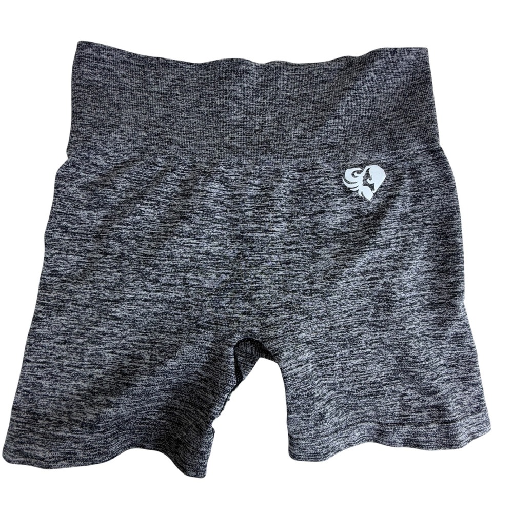 Women's Best XS Biker Shorts High Waist Activewear Gray Seamless Gym Fitness‎